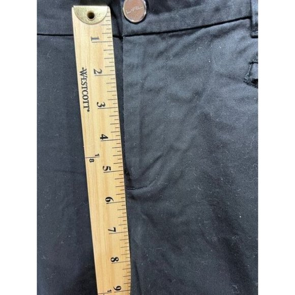 Lauren Ralph Lauren Capri Womens 10 Black Pockets Zip Button Ladies 34x20. - Picture 9 of 10
